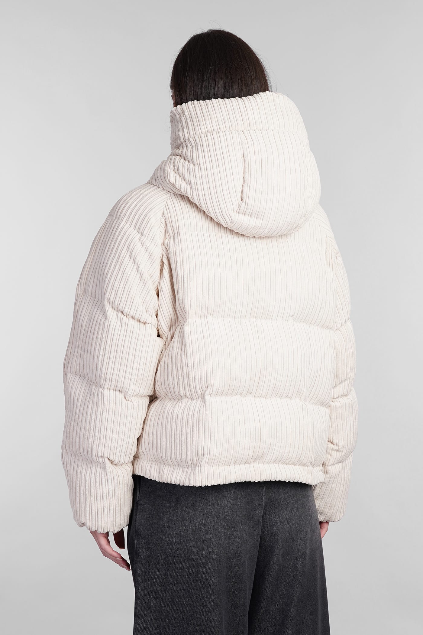 Shop Golden Goose Puffer In Beige Polyester