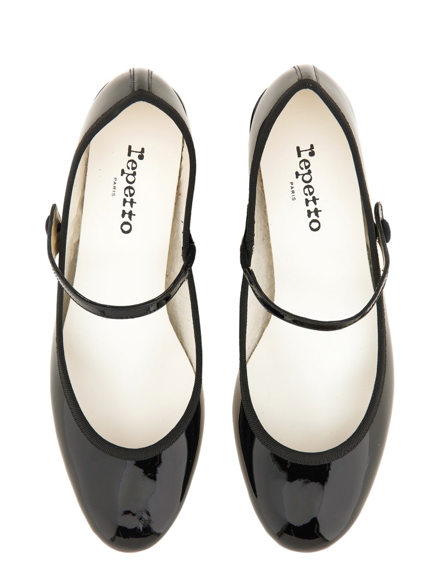 Shop Repetto Pump Mary Jane Rose In Black