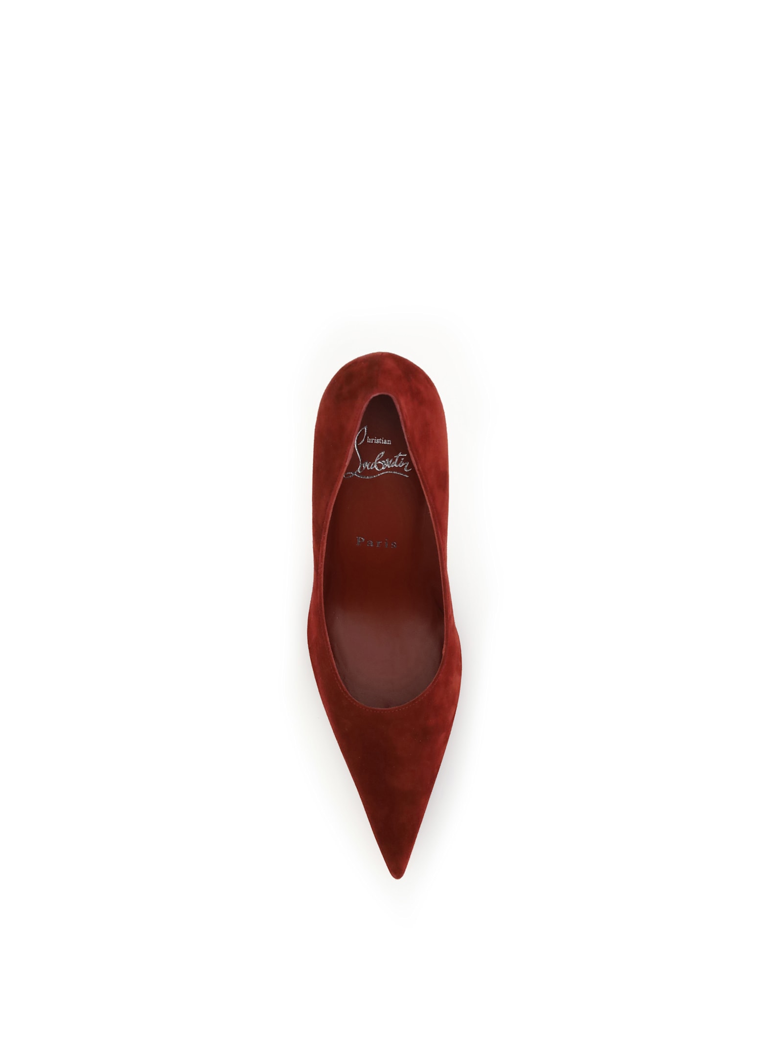 Christian Louboutin Women Velvet Kate Pumps In Red