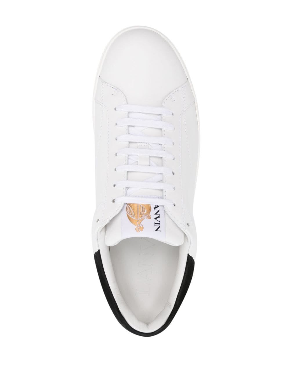 Shop Lanvin Ddb0 Sneakers In White Black