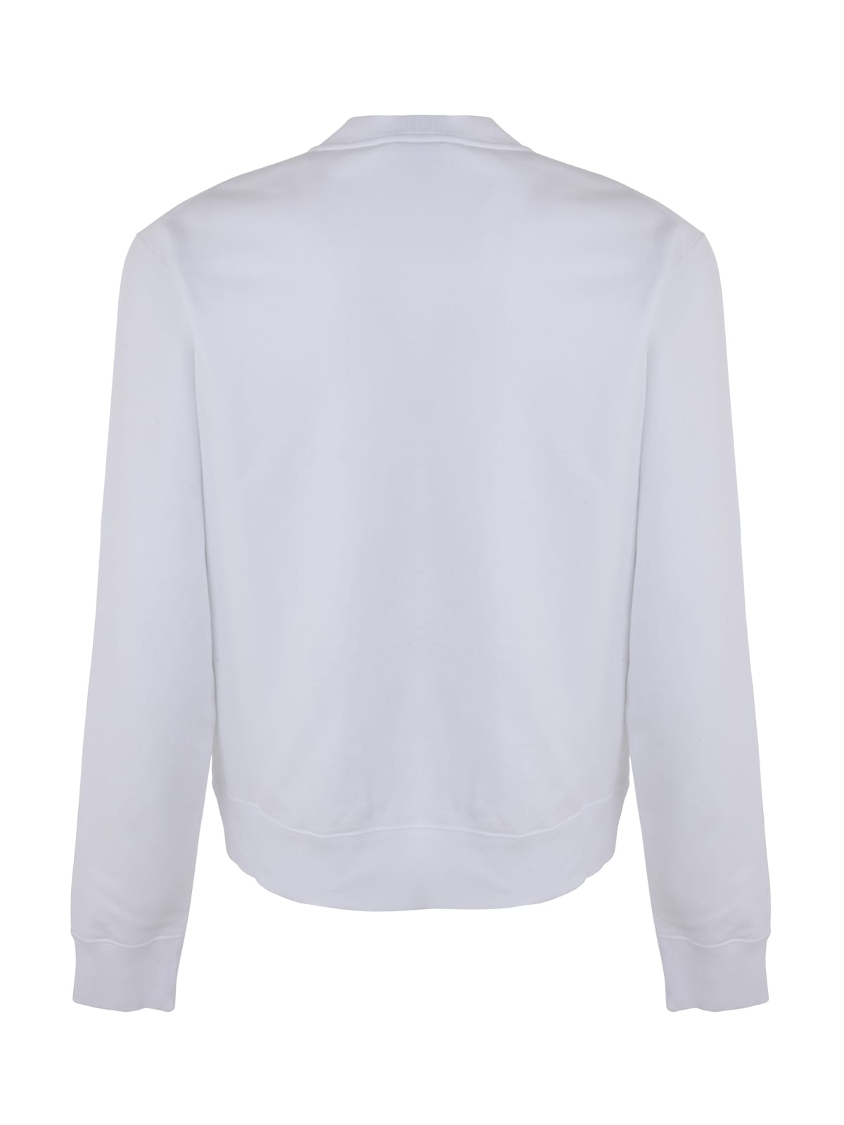 Shop Lanvin Sweat Shirt Embrodery In Optic White