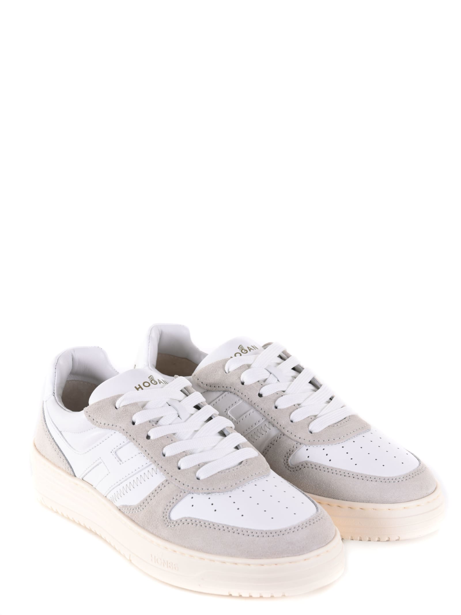 Shop Hogan H630 Sneakers In Bianco/ghiaccio