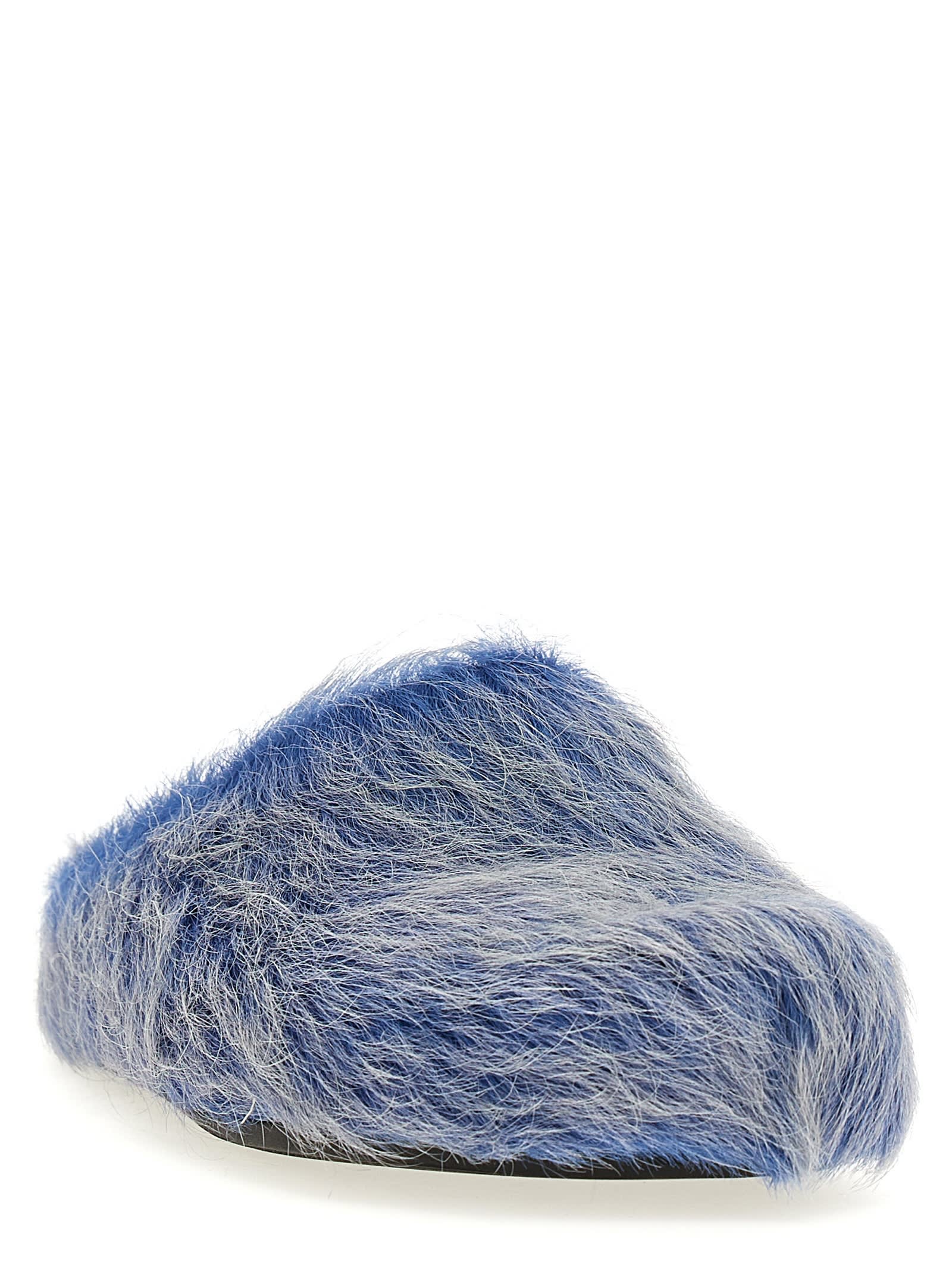 Shop Marni Fussbett Sabots In Light Blue