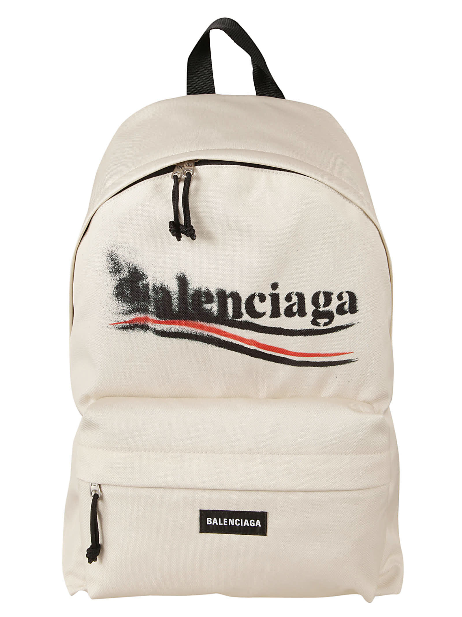 Shop Balenciaga Explorer Backpack In Ecru