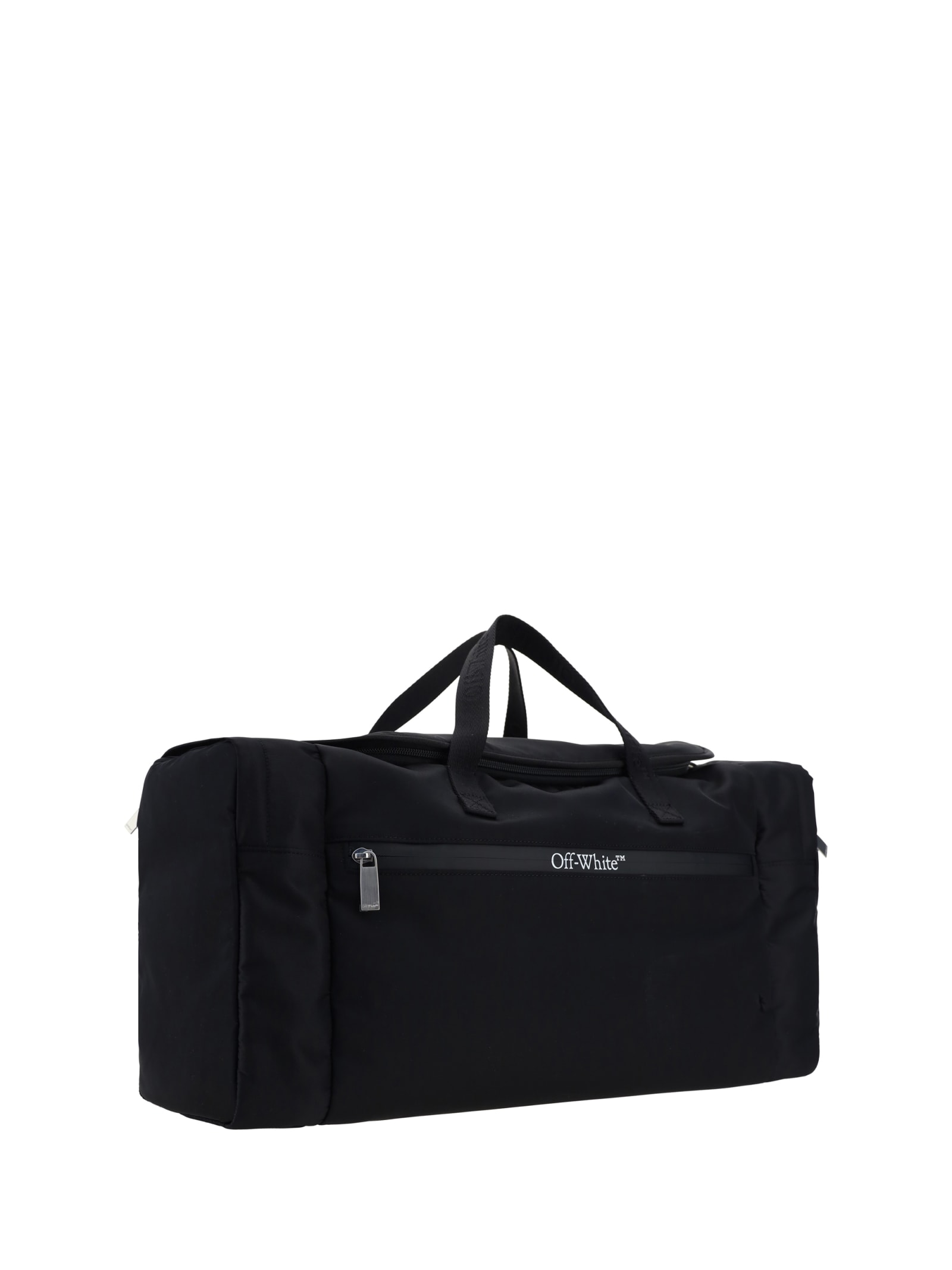 Shop Off-white Duffle Travel Bag In Black No Color