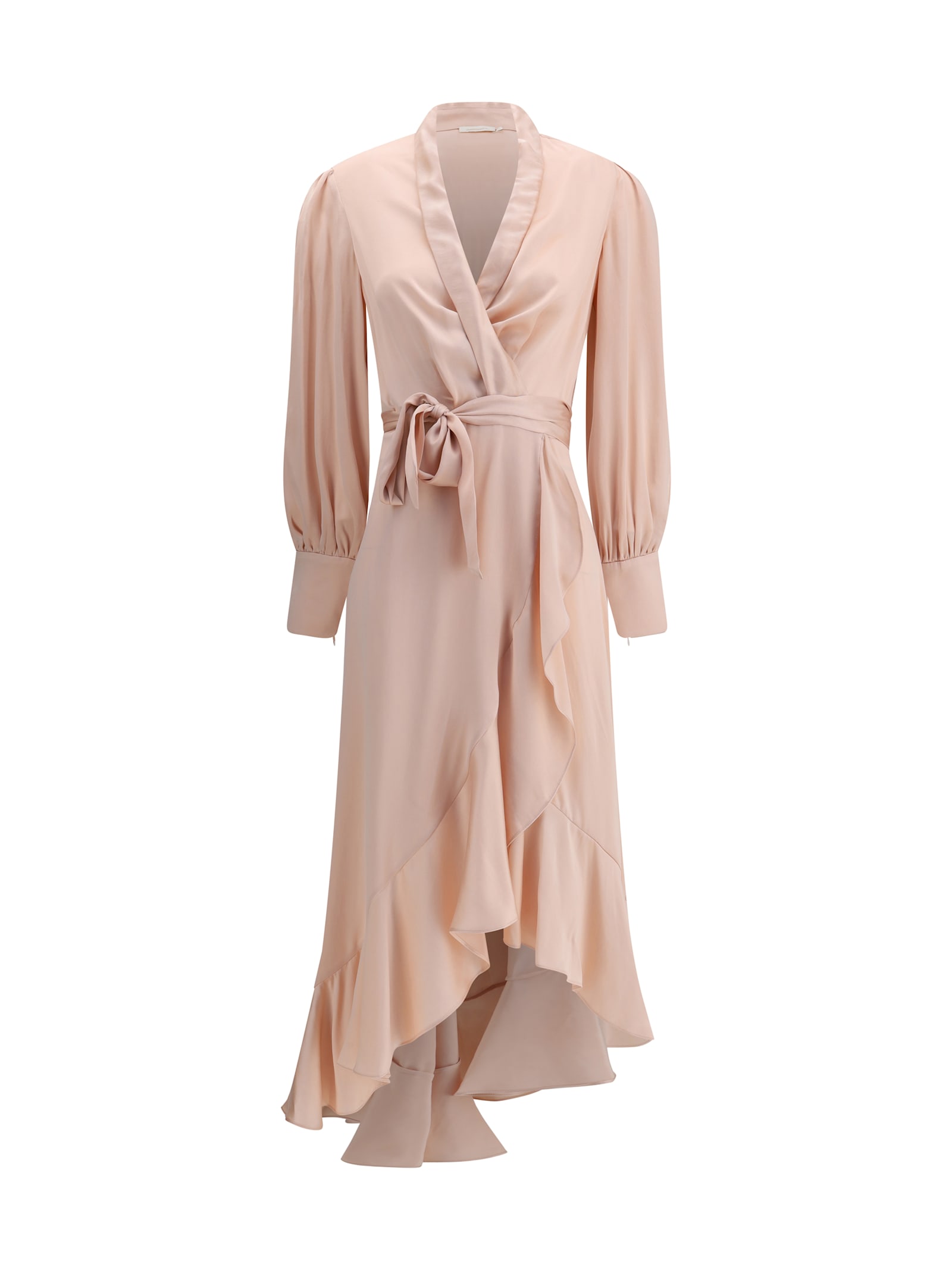 Zimmermann Silk Charmeuse Wrap Dress