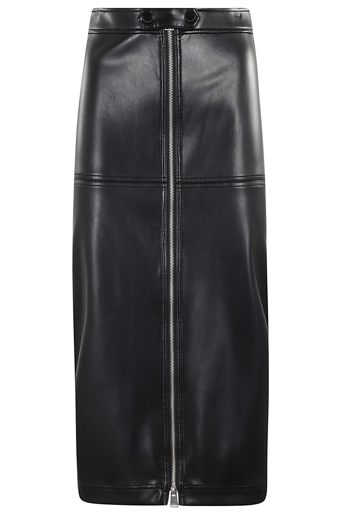 Shop Simkhai Bianca Midi Skirt In Black