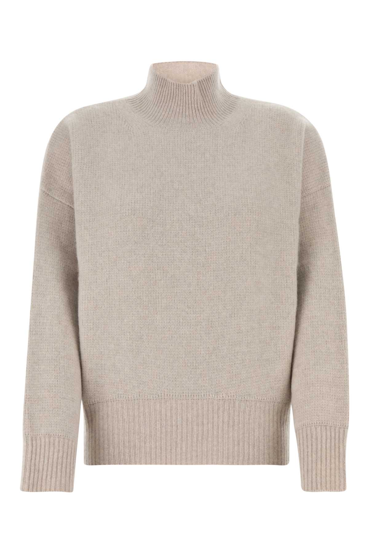 Le Kasha Sand Cashmere Oversize Nantes Sweater In Gray