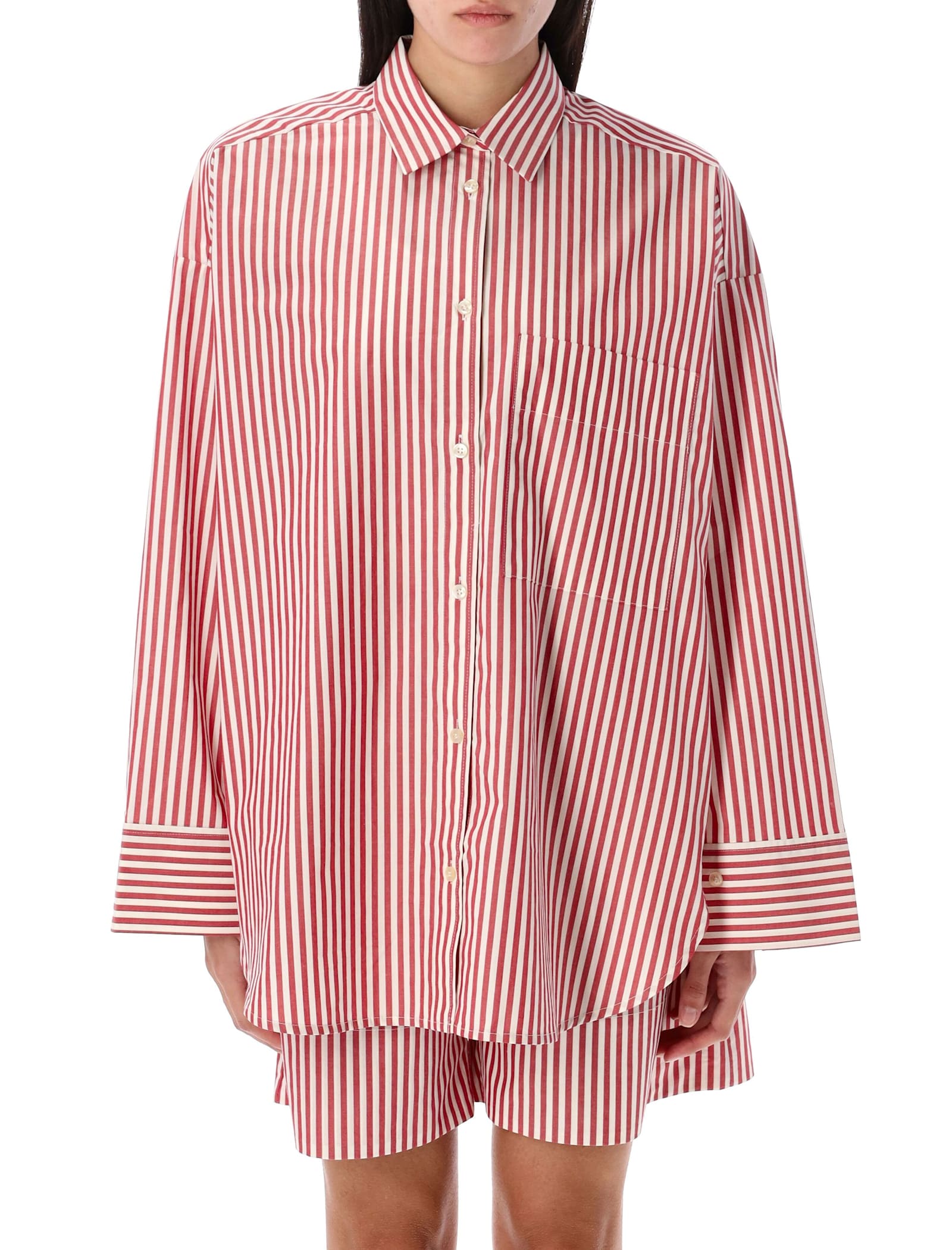 Derris Organic Cotton Striped Shirt