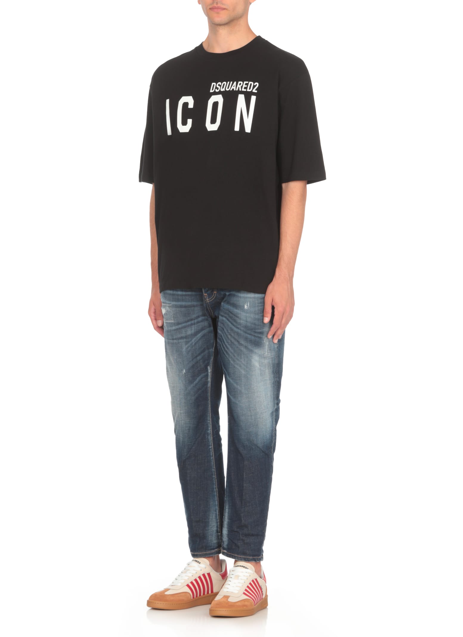 Shop Dsquared2 Be Icon Loosel Fit Tee T-shirt