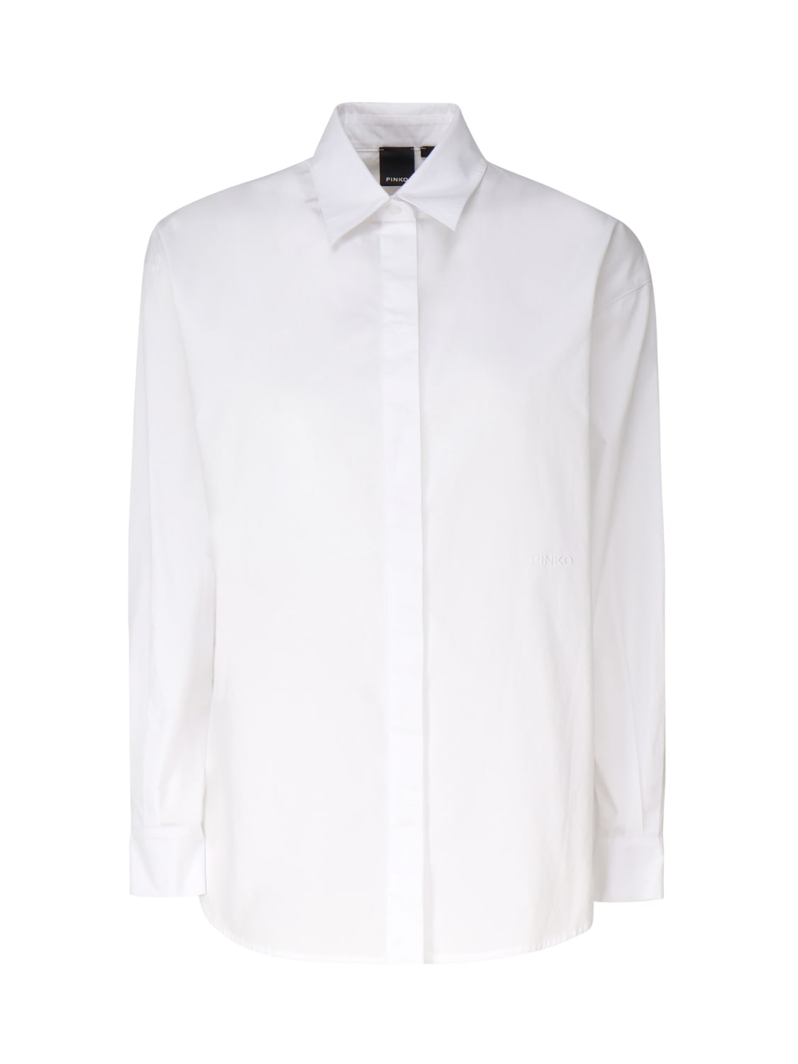 Shop Pinko Poplin Shirt In Bianco Brill.