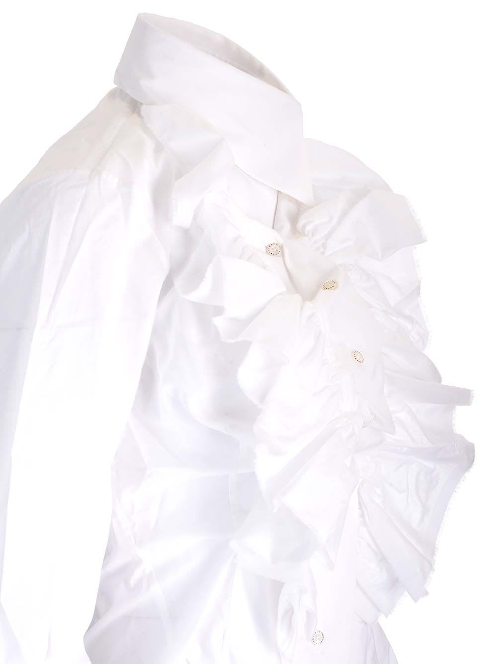 Shop Vivienne Westwood Wizard Frill Shirt In White