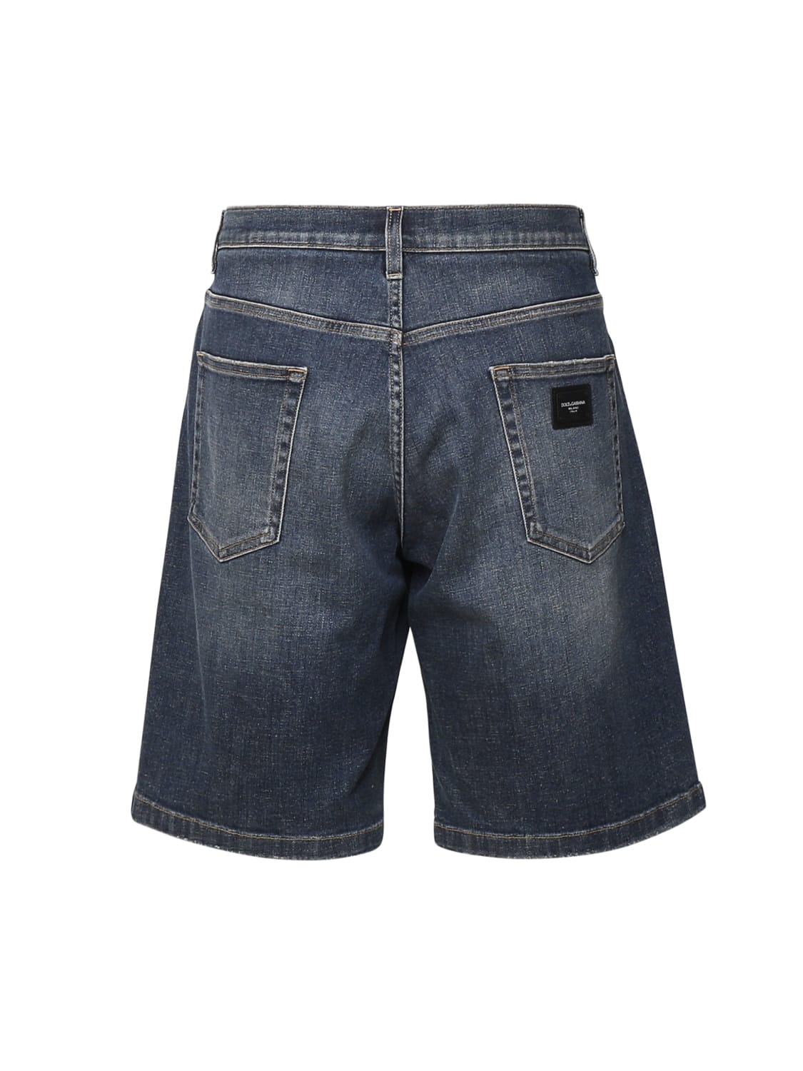 Shop Dolce & Gabbana Bermuda Jeans In Denim