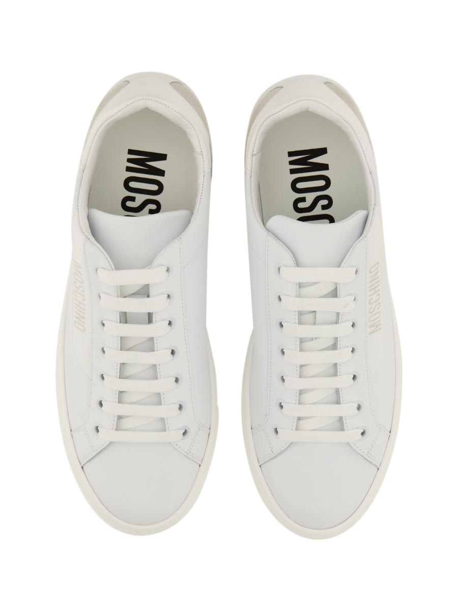 Shop Moschino Sneaker With Logo In White