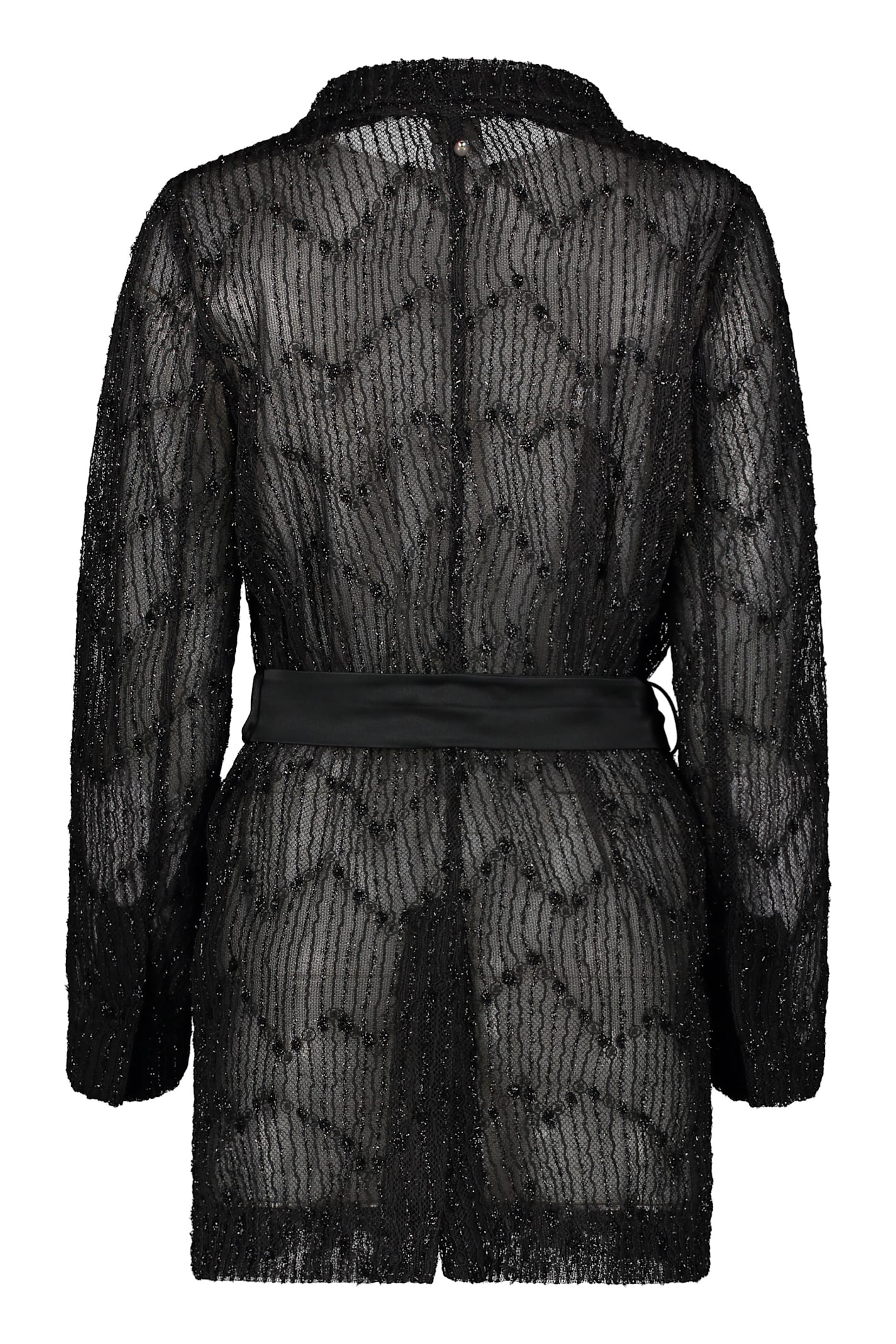 Lorena Antoniazzi Lace Jacket In Black
