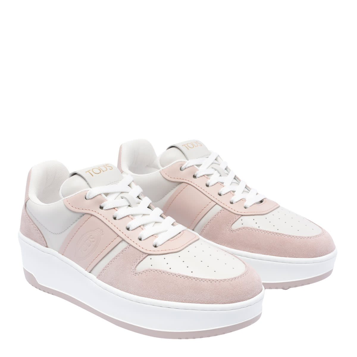 Shop Tod's Platform Sneakers In Pink