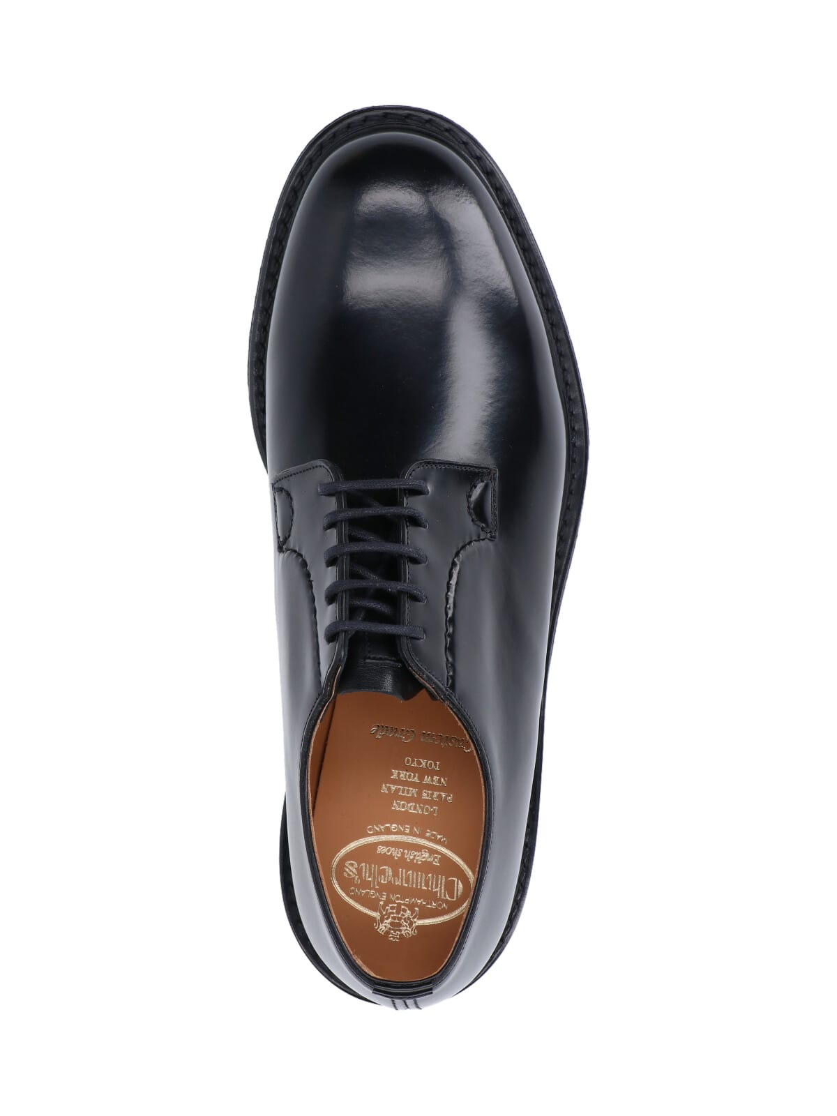 Church's Black Leather Lace Up Shoes In Black