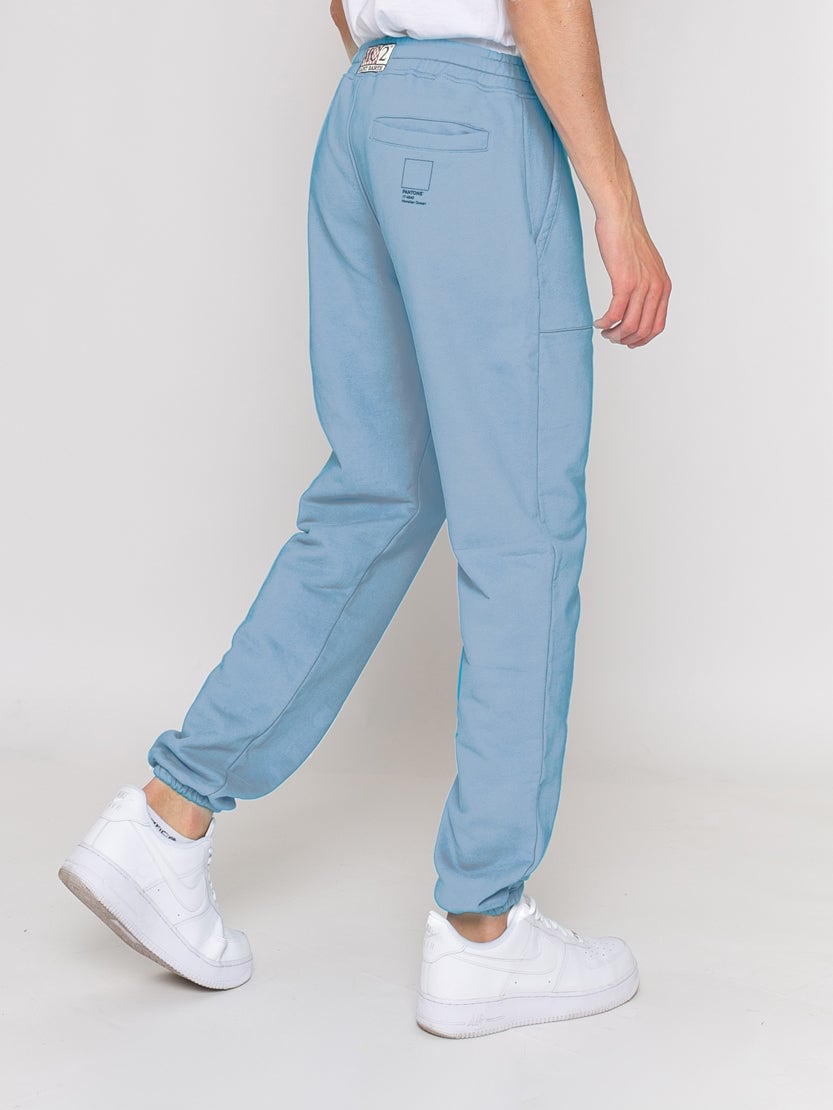 Mc2 Saint Barth Light Blue Track Pants Pantone Special Edition In Blue