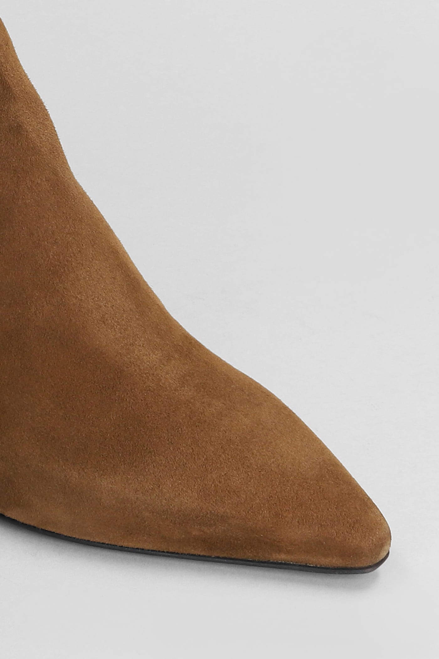 Shop Julie Dee Texan Ankle Boots In Brown Suede