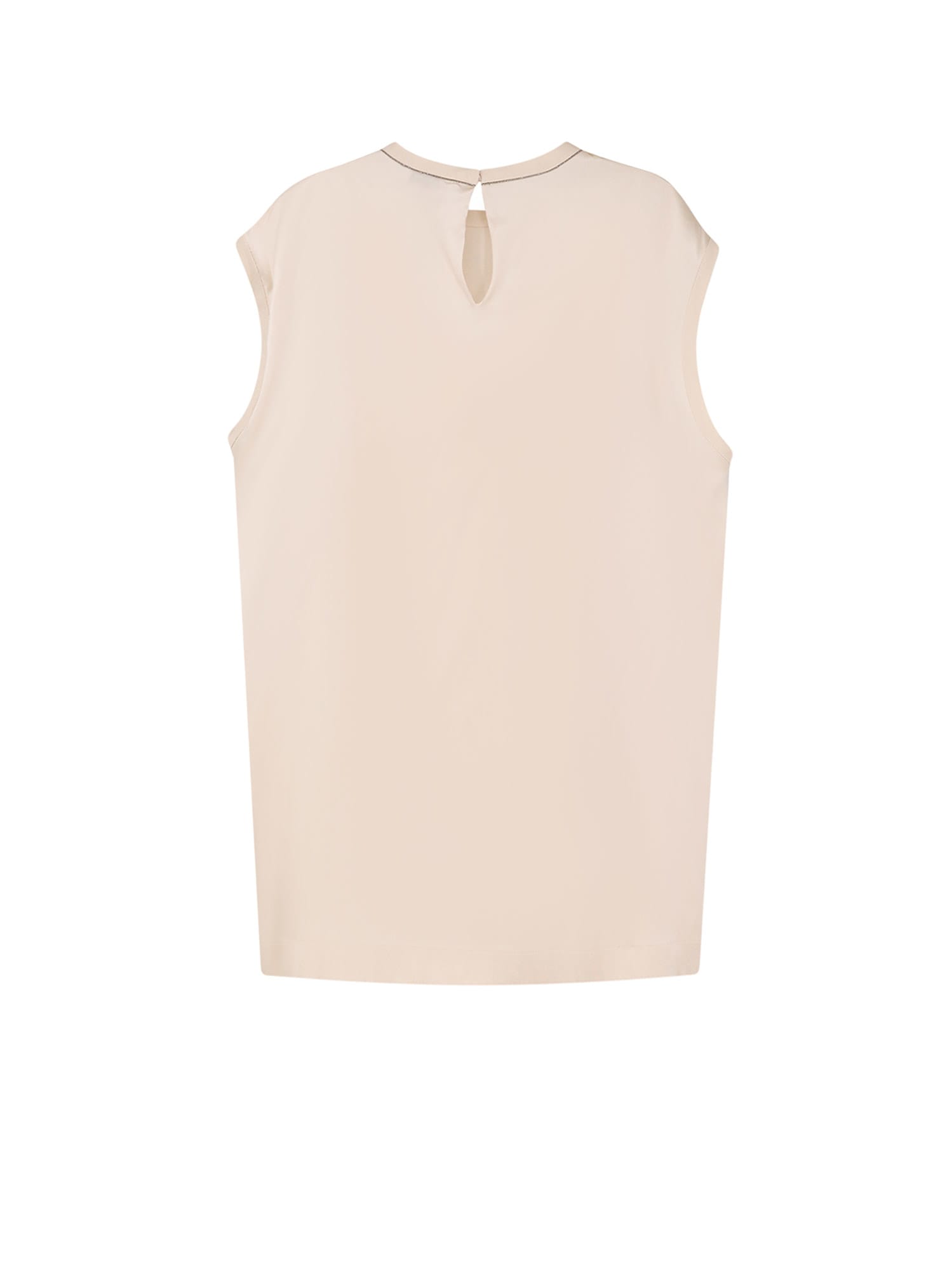 Shop Brunello Cucinelli Top In Beige