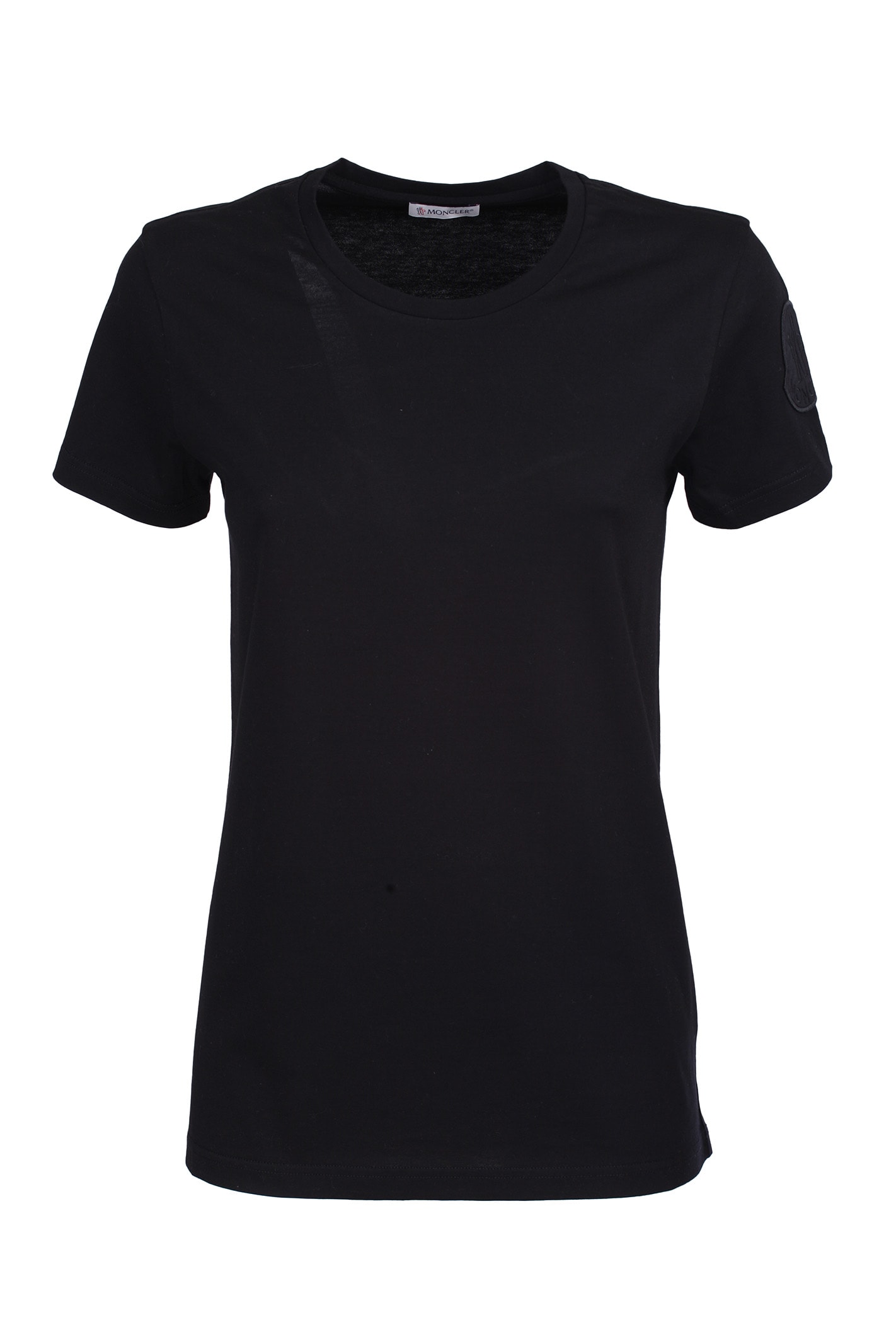 Moncler Cotton T-Shirt In Nero | ModeSens