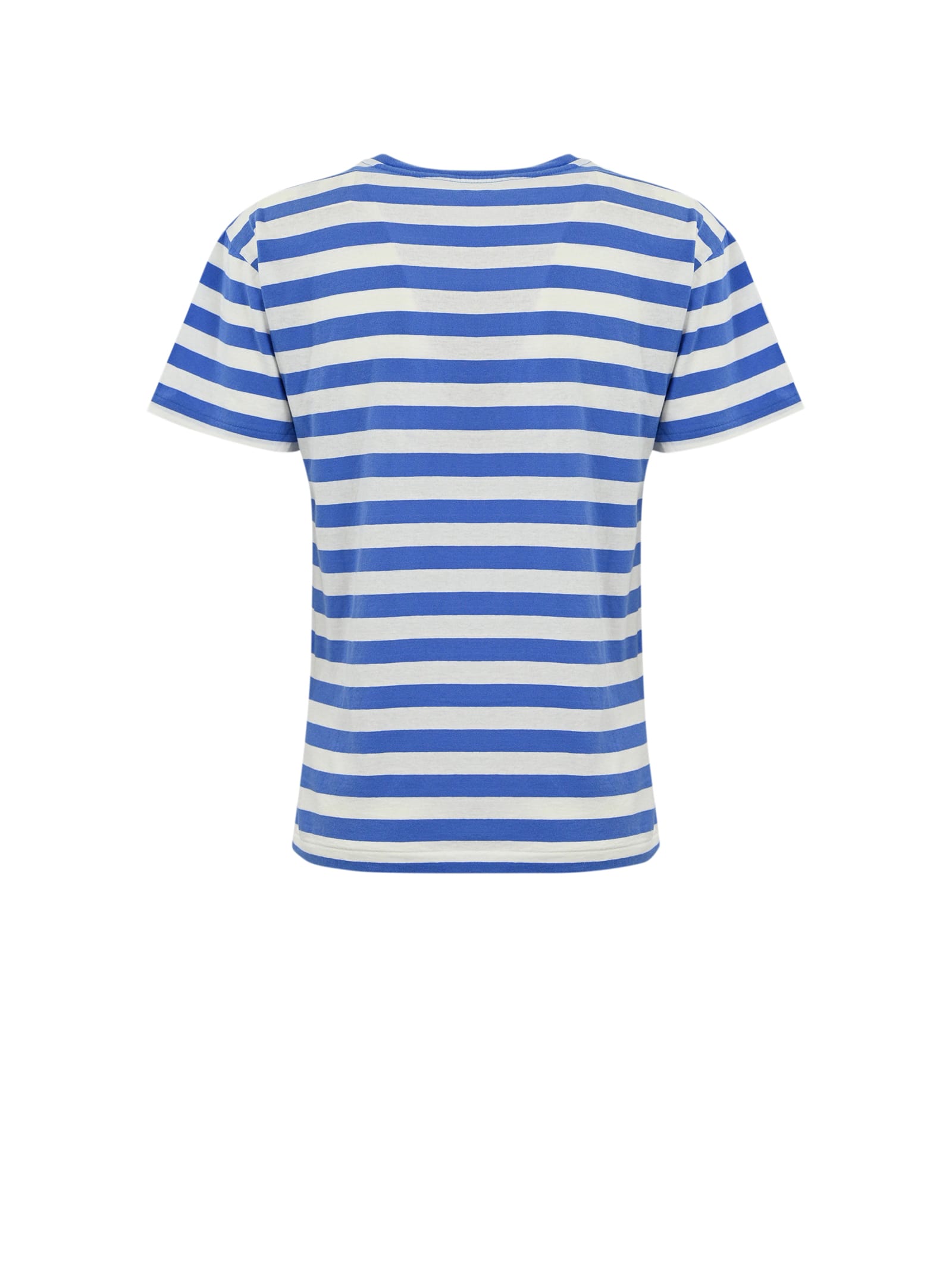 Shop Polo Ralph Lauren T-shirt In Resort Blue/white Stripe