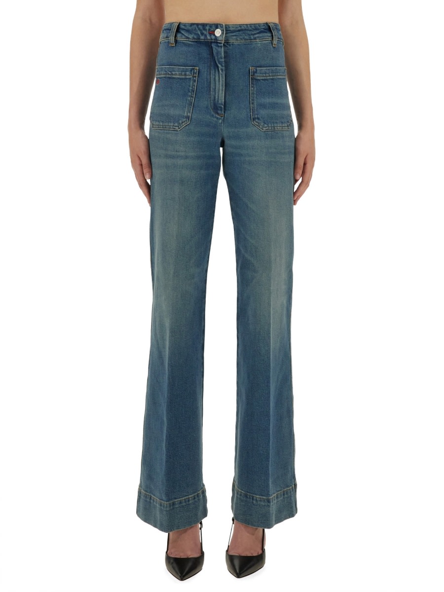 Victoria Beckham Long In Blue