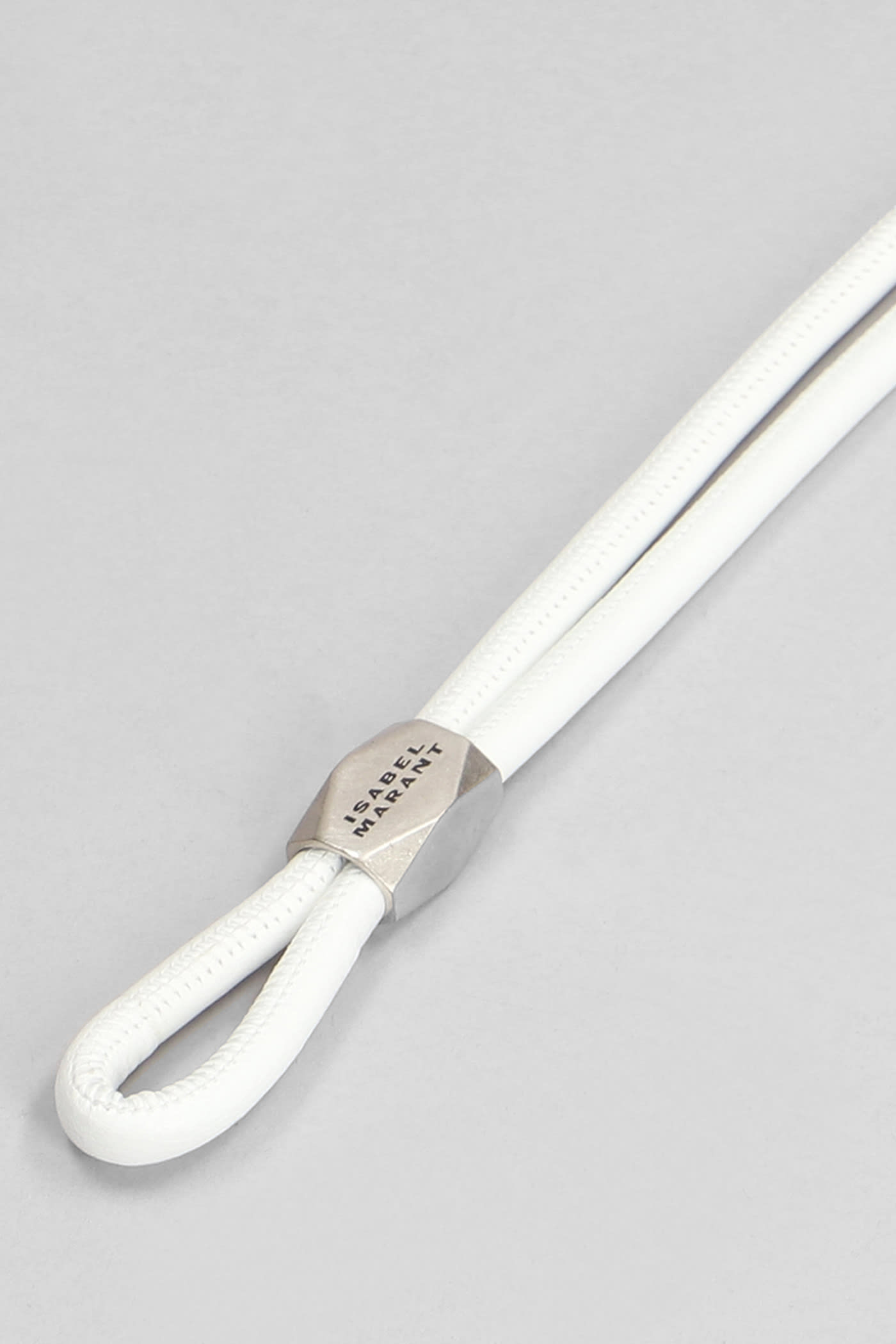 Shop Isabel Marant Silvia Belts In White Leather