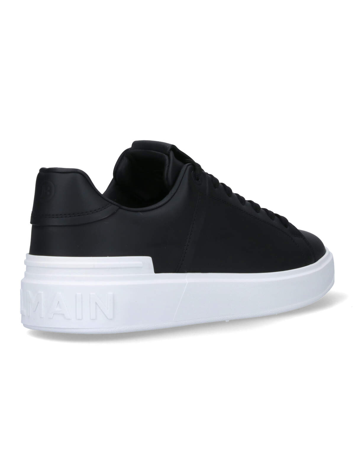 Shop Balmain Low Sneakers In Black