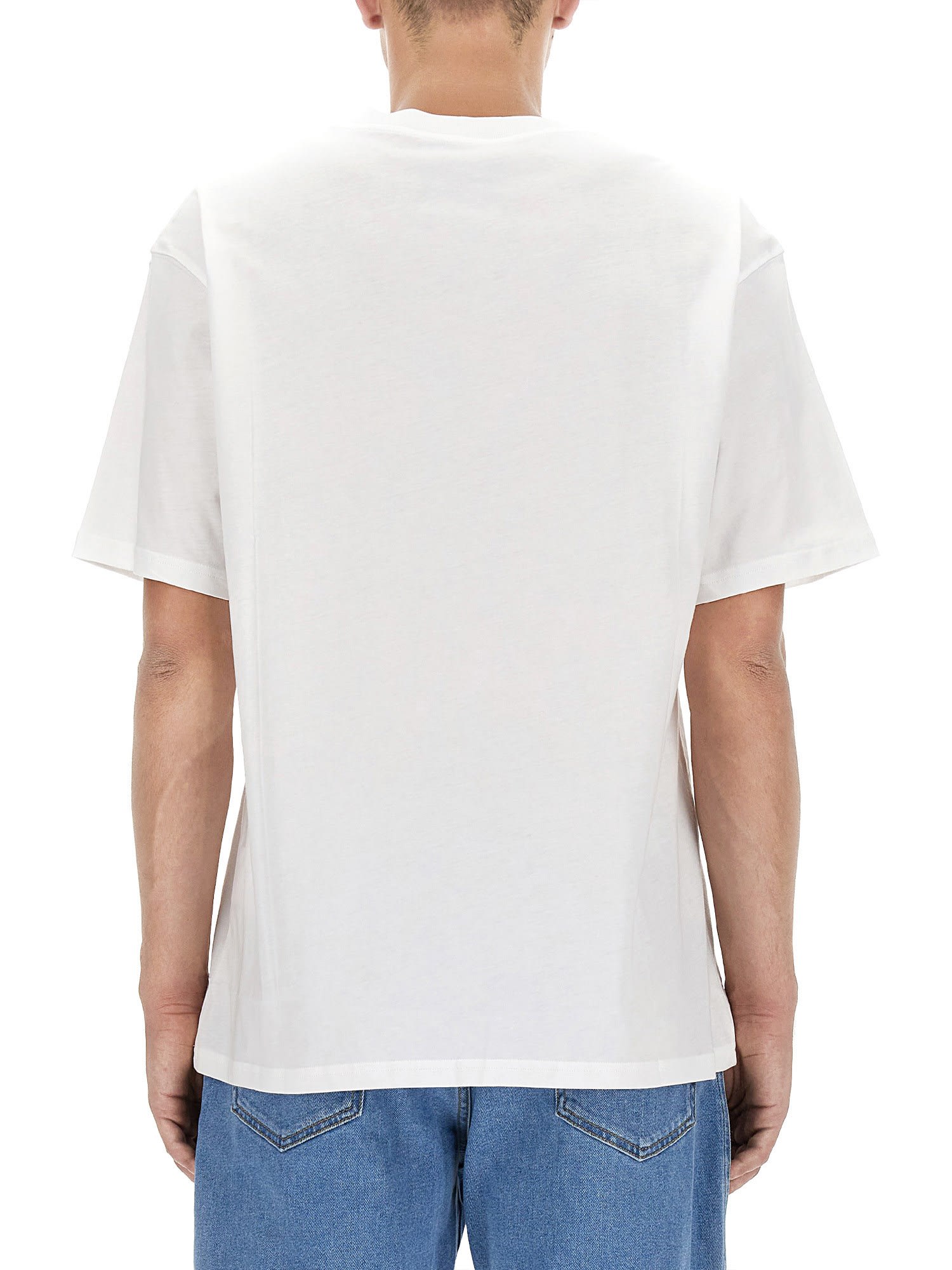 Shop Moschino T-shirt With Logo In White