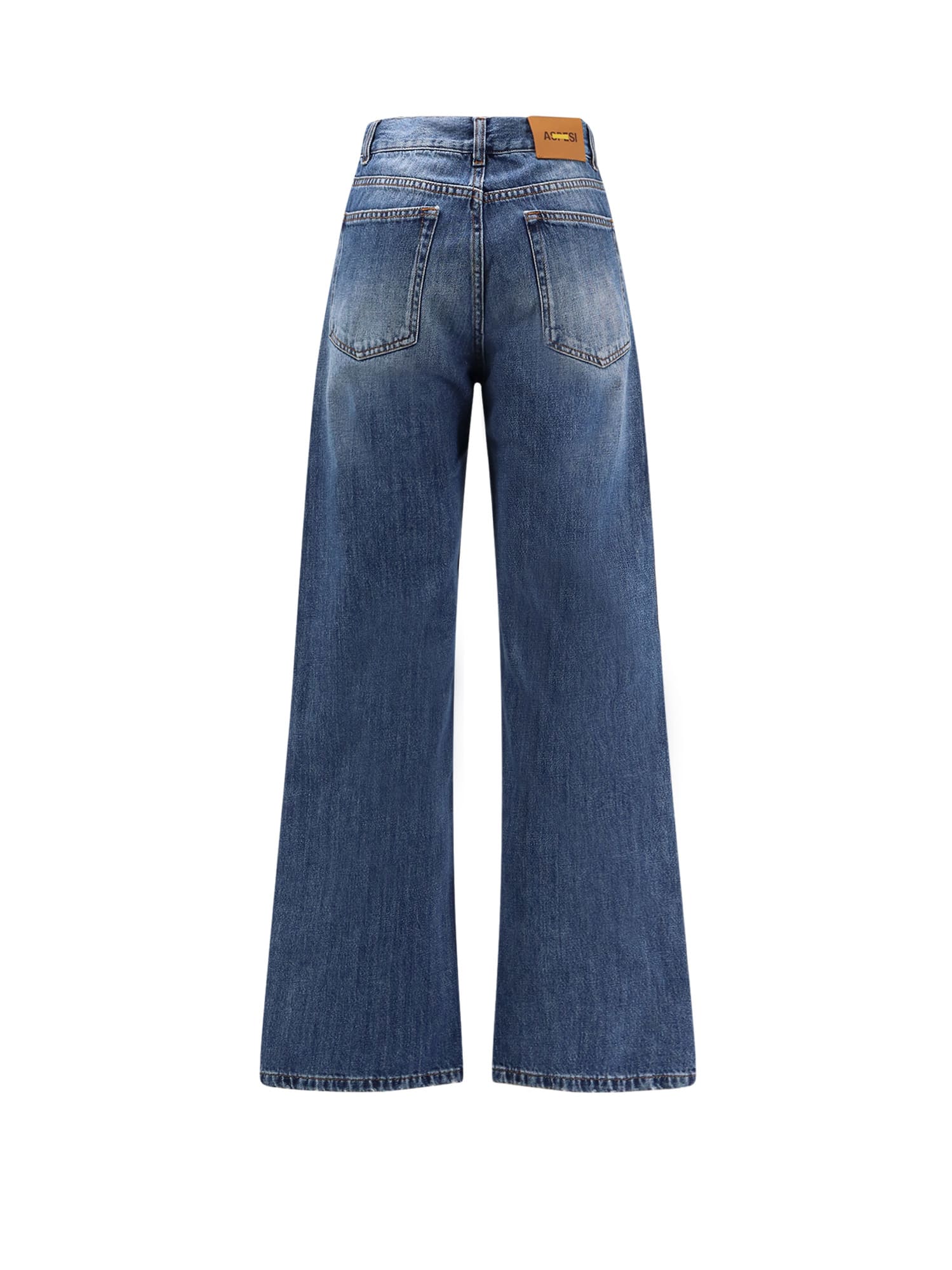 Aspesi Five Pairs Of Jeans In Blue