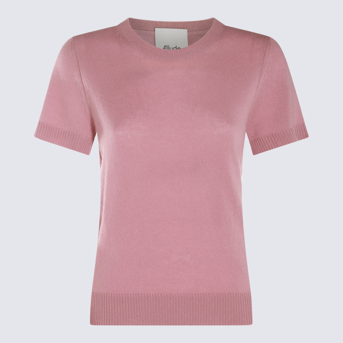 Shop Allude Pink Wool Knitwear