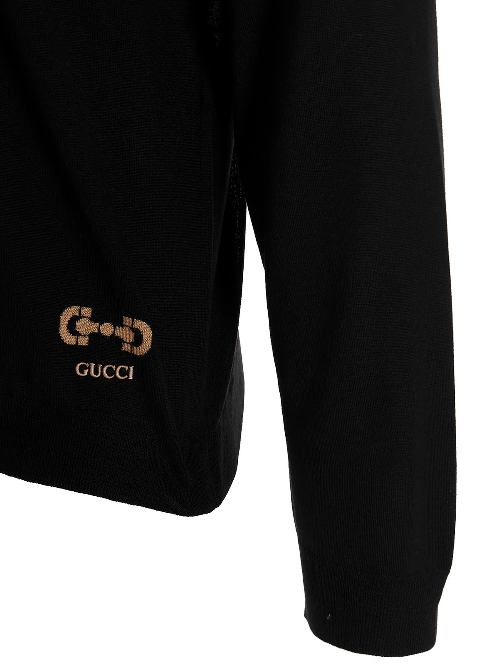 Shop Gucci Horsebit Sweater In Black