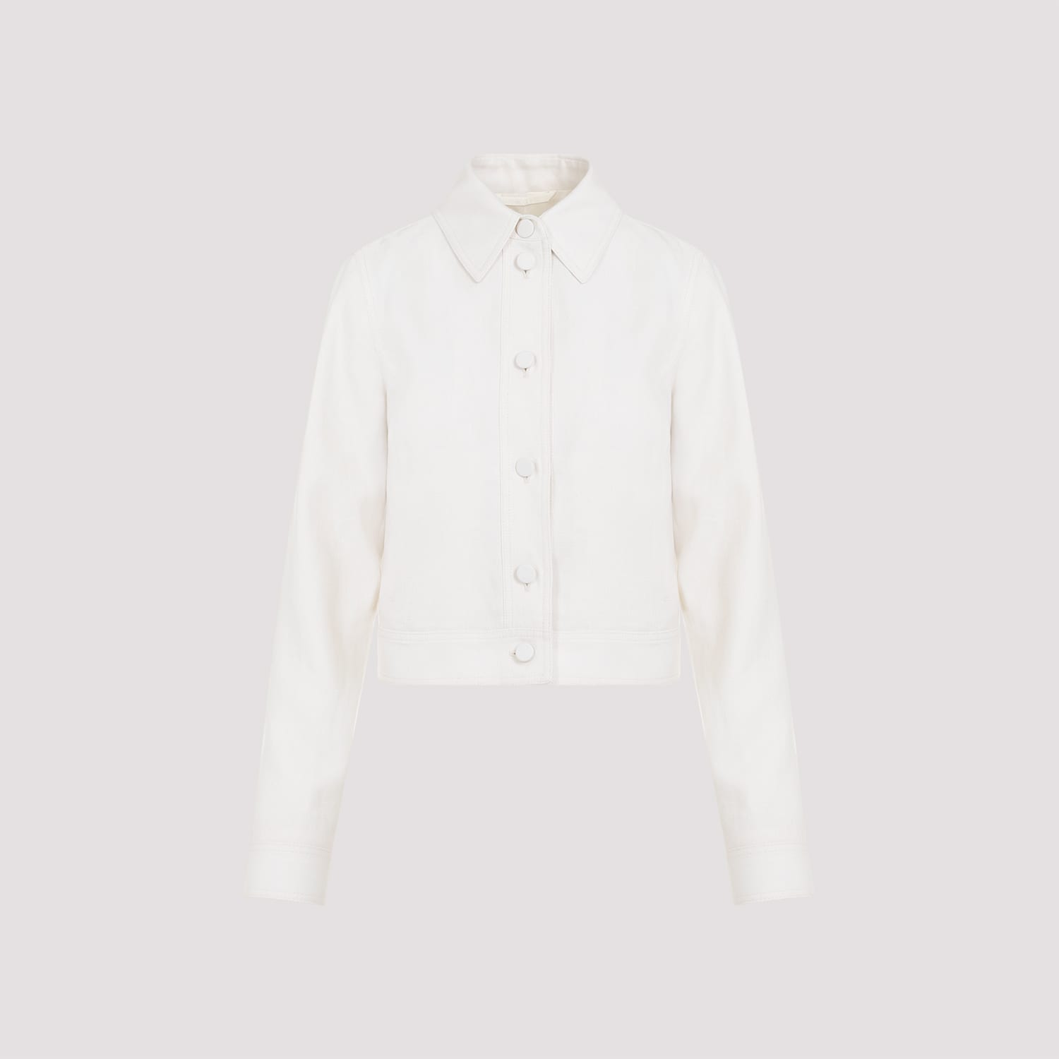 Shop Gabriela Hearst Thereza Jacket In Ivr Ivory