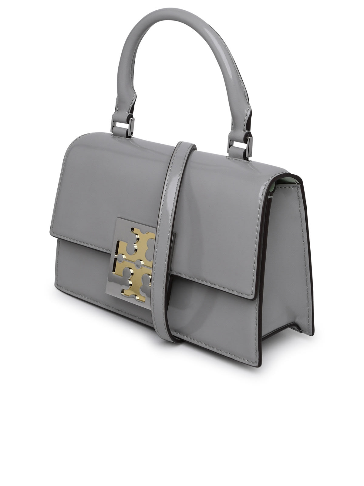 Trend Spazzolato Mini Bag - Tory Burch - Leather - Grey