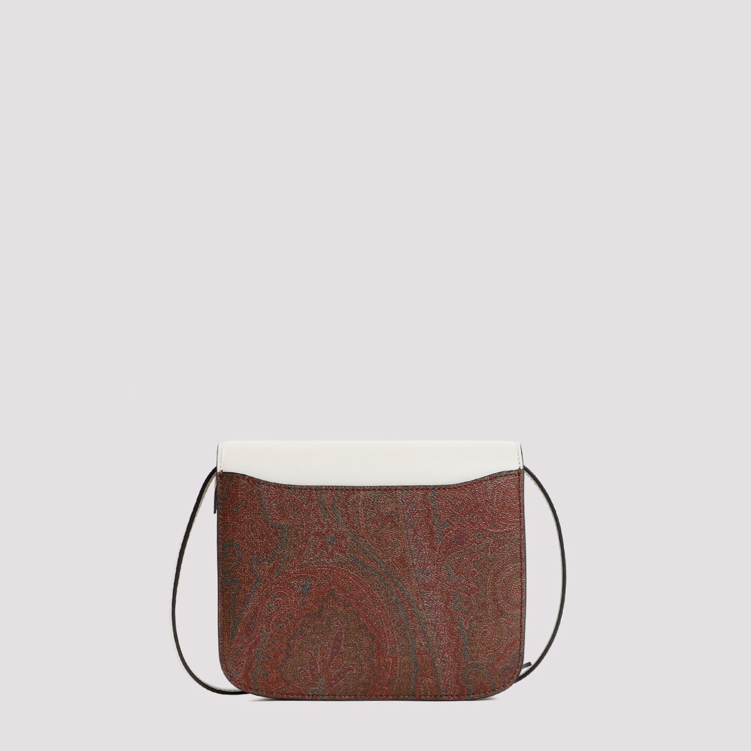 Shop Etro Crossbody Small Essential Bag In Bianco Latte