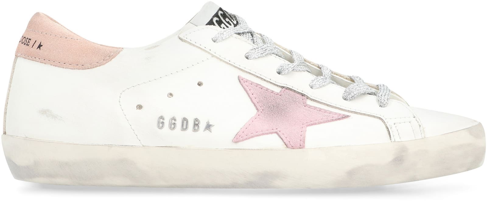 Shop Golden Goose Super-star Leather Low-top Sneakers In White