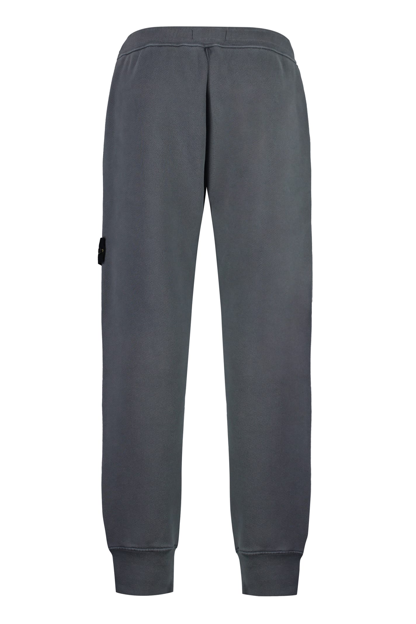 Shop Stone Island Cotton Track-pants In Grey