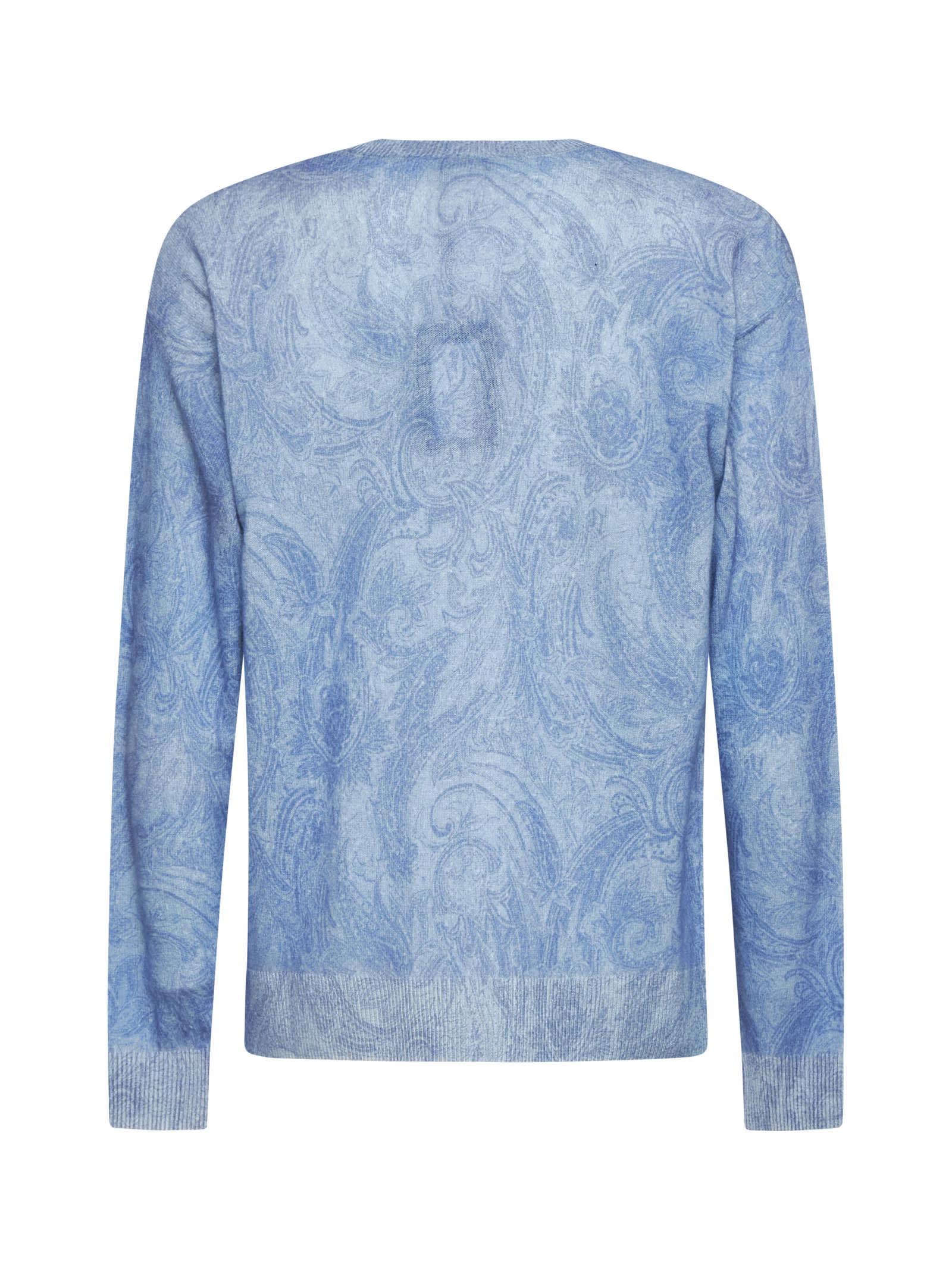 Shop Etro Sweater In Celeste Medio