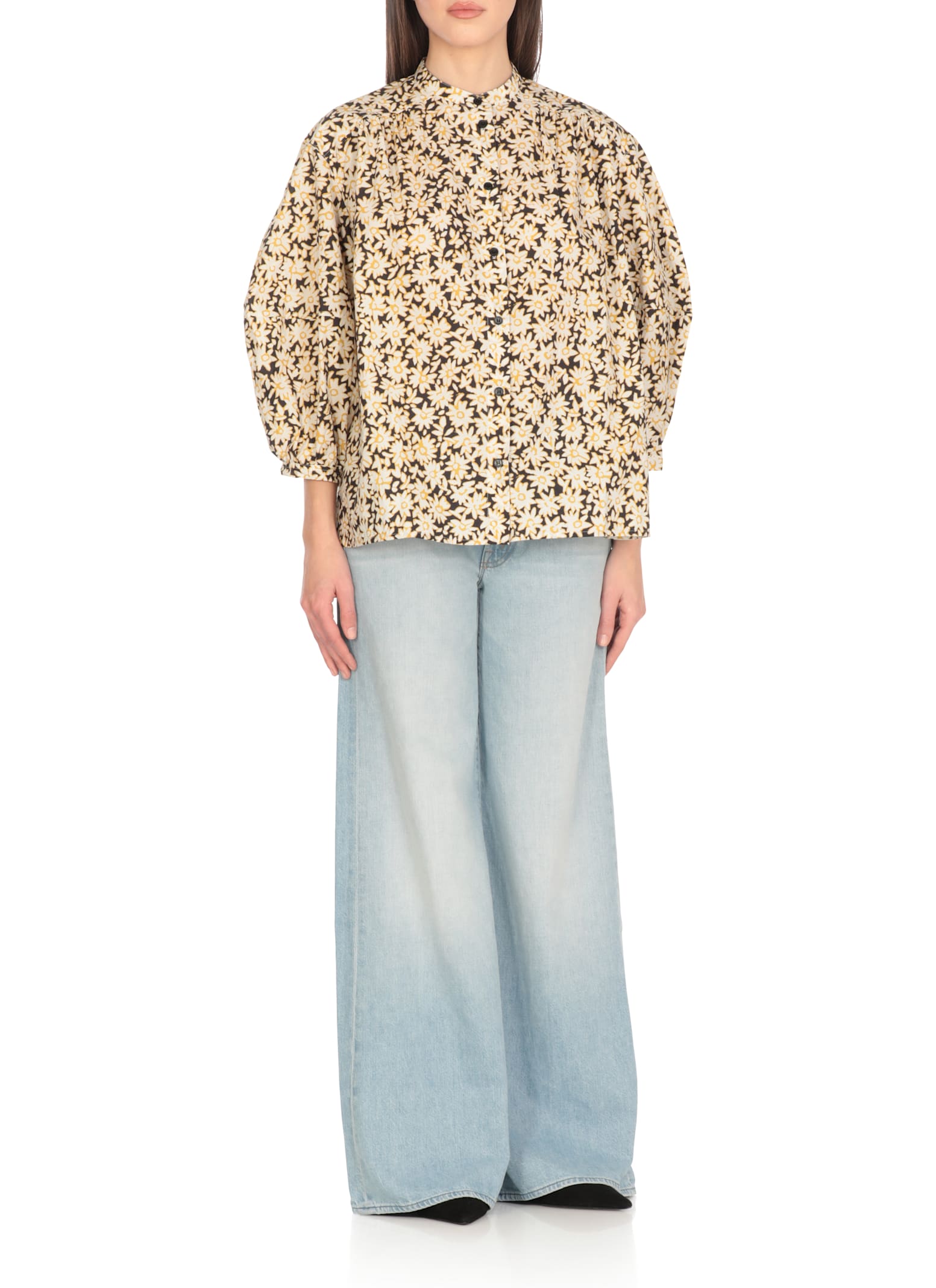 Maison Kitsuné Floral-print Shirt