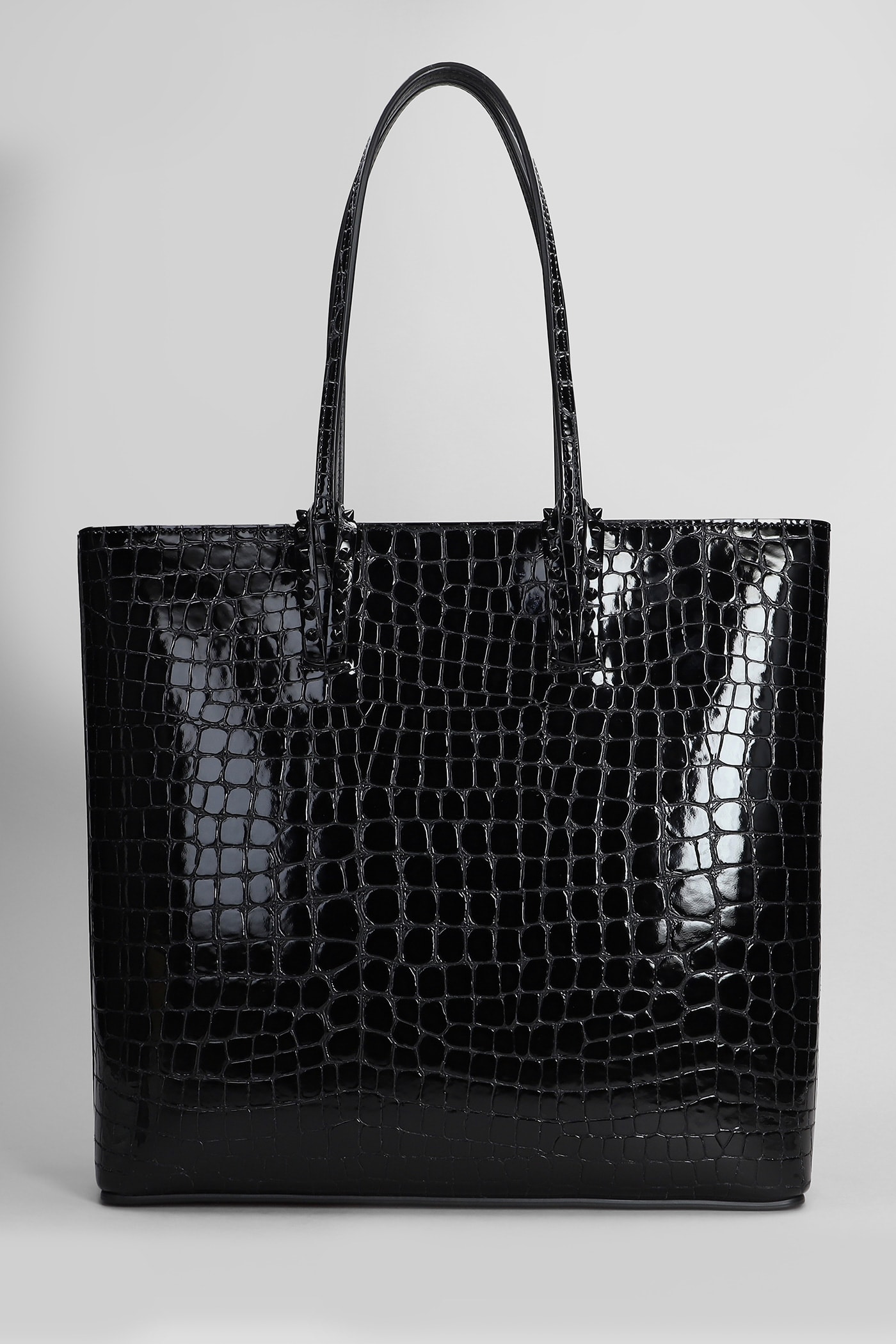 Shop Christian Louboutin Cabata Zipped Tote In Black Leather