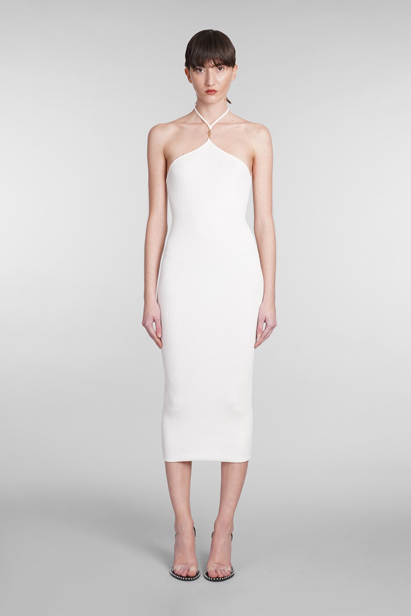 Shop Amiri Dress In White Cotton