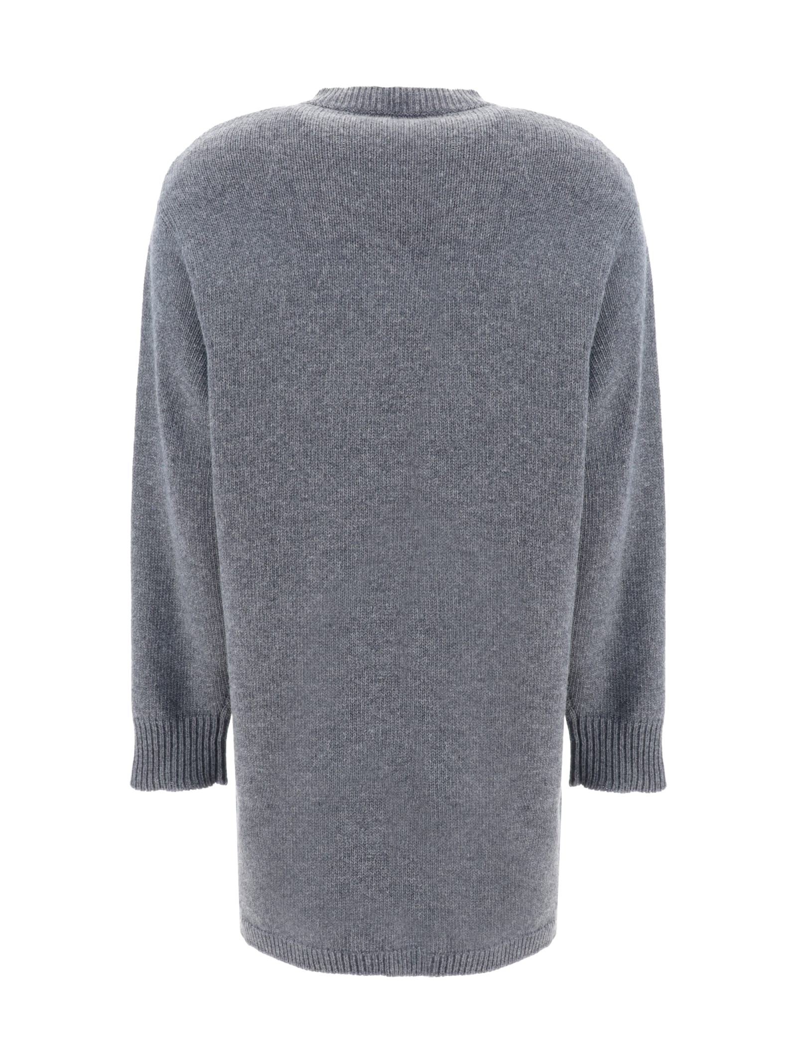 Shop Valentino Cardigan In Grey