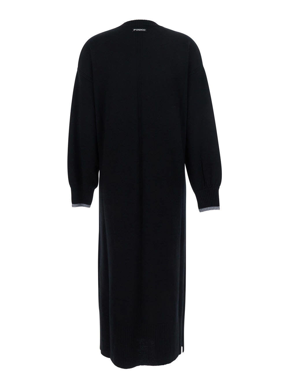 Pinko Long-sleeved Knitted Dress In Multi