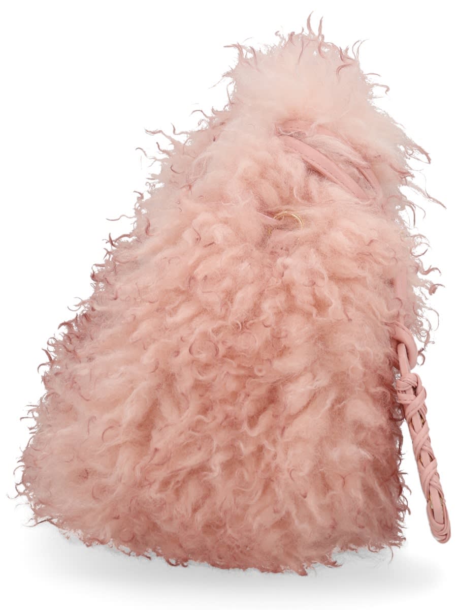 Ganni Mini Hobo Bag In Pink