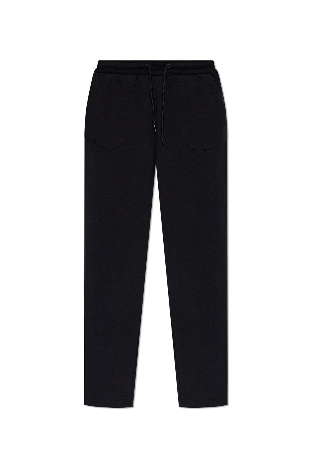 Shop Emporio Armani Sweatpants With Logo In Nero