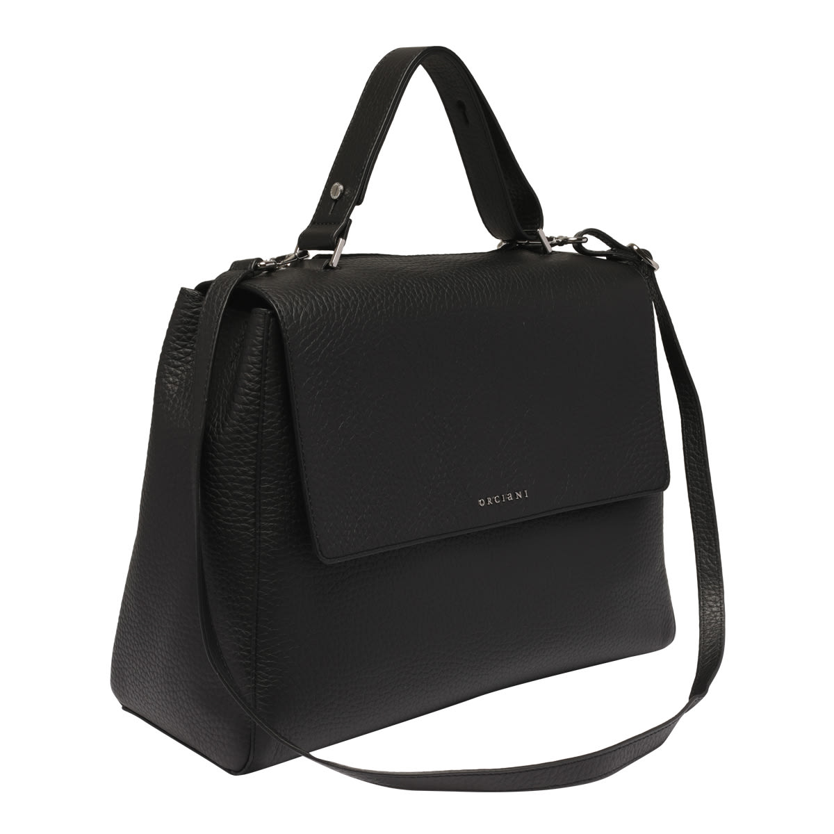 Shop Orciani Sveva Soft Large Bag In Black