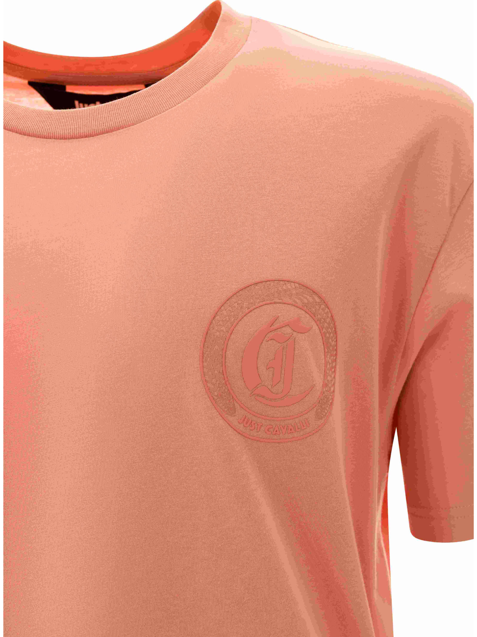 Just Cavalli Logo-print T-shirt In Pink