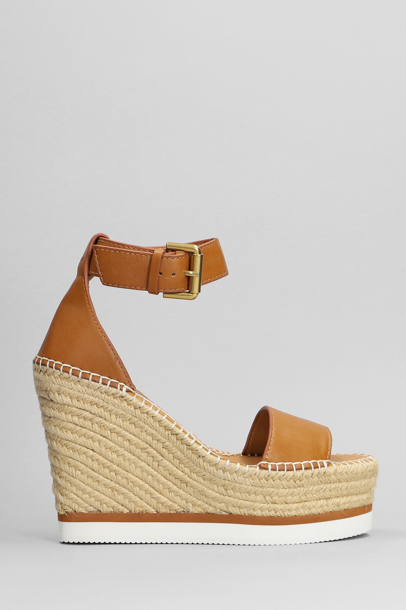 See by Chloé Glyn Wedges In Leather Color Leather