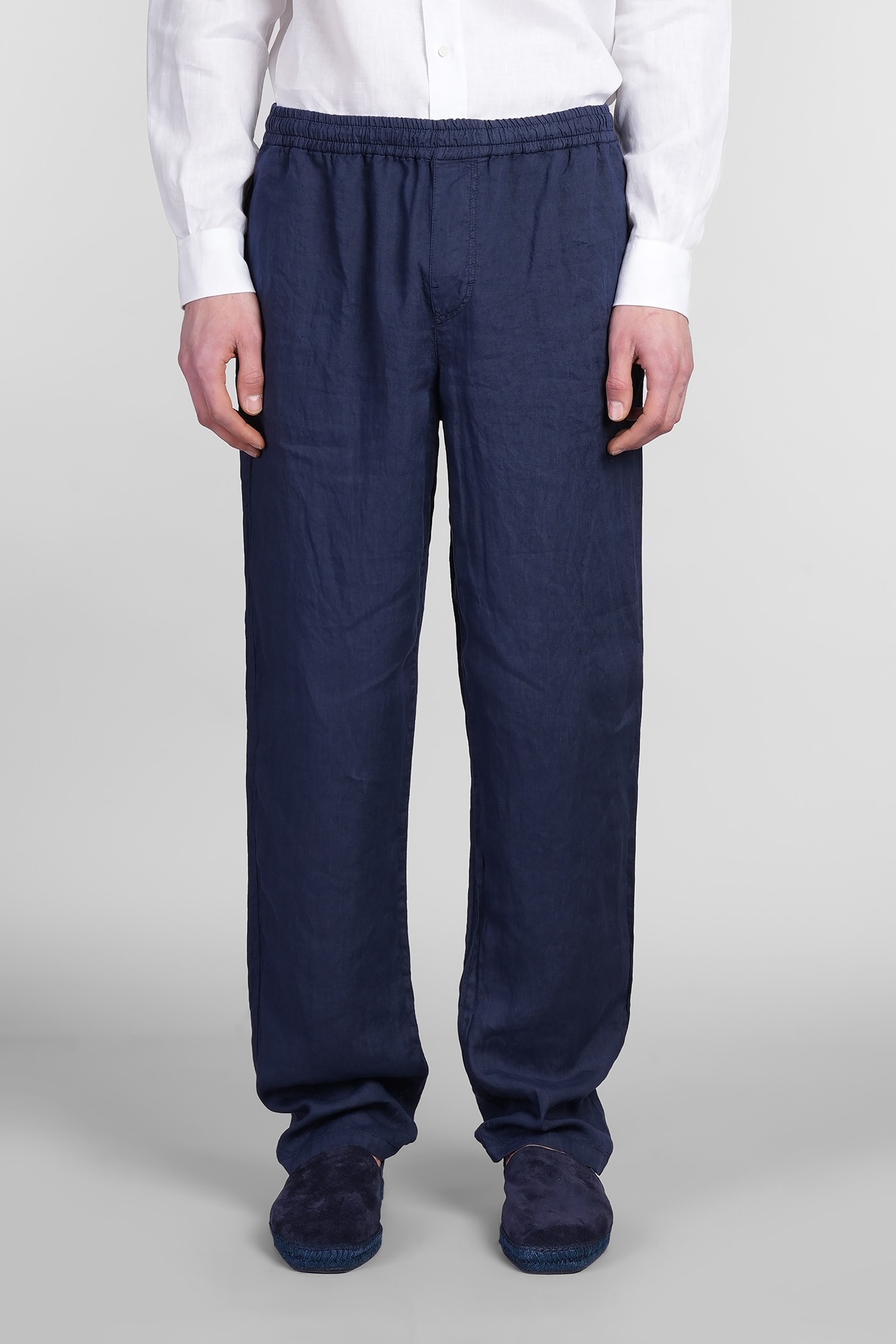 Ventura Pants In Blue Linen